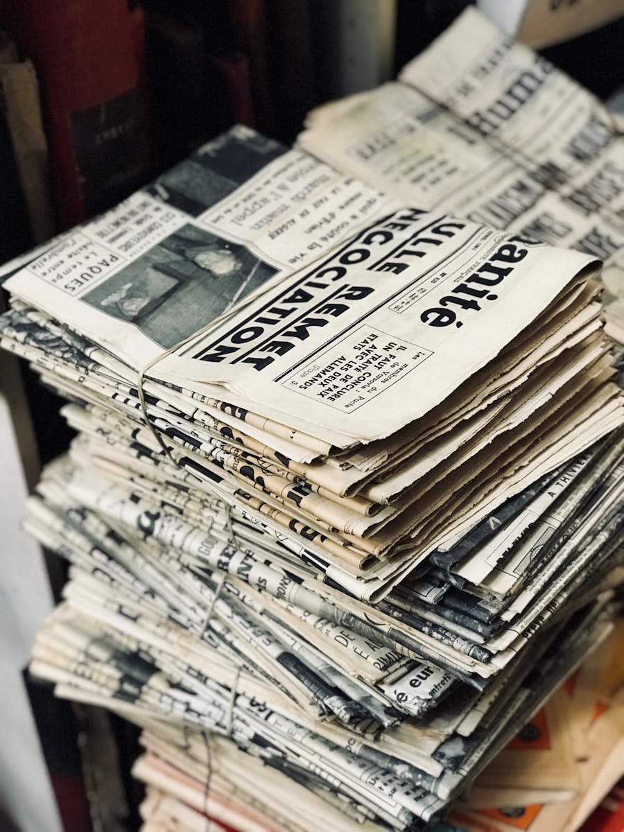 Photo by Mr Cup / Fabien Barral bundle of newspaper on table